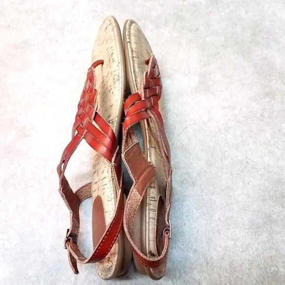 Merona Womens Size 9 Brown Thong Slingback Sandals - Picture 8 of 11